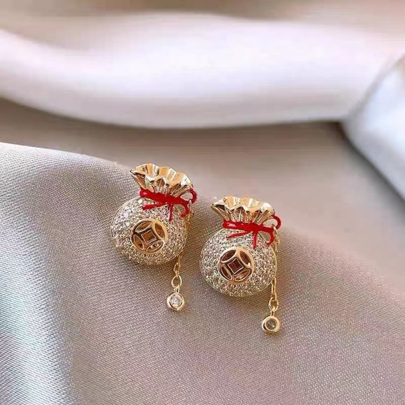 Foo bag earrings girl - Picture 3 of 5